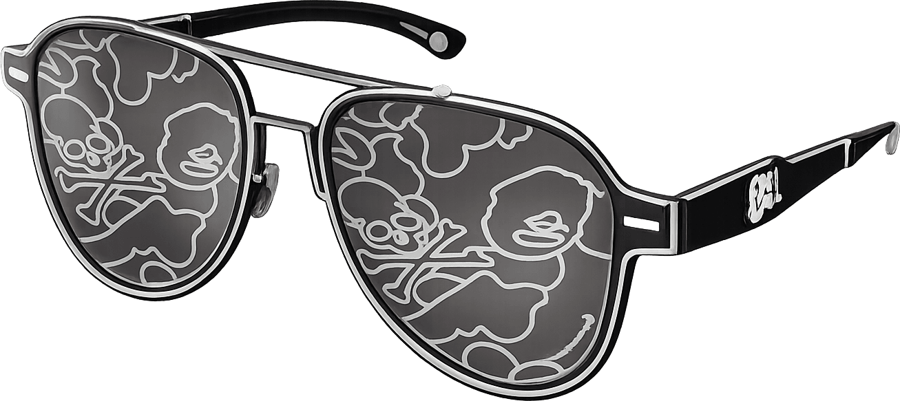 mastermind JAPAN BAPE Aviator — Camo Lens