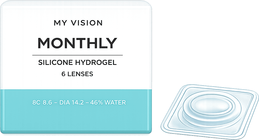 My Vision Optics Monthly Silicone Hydrogel — 6 pack